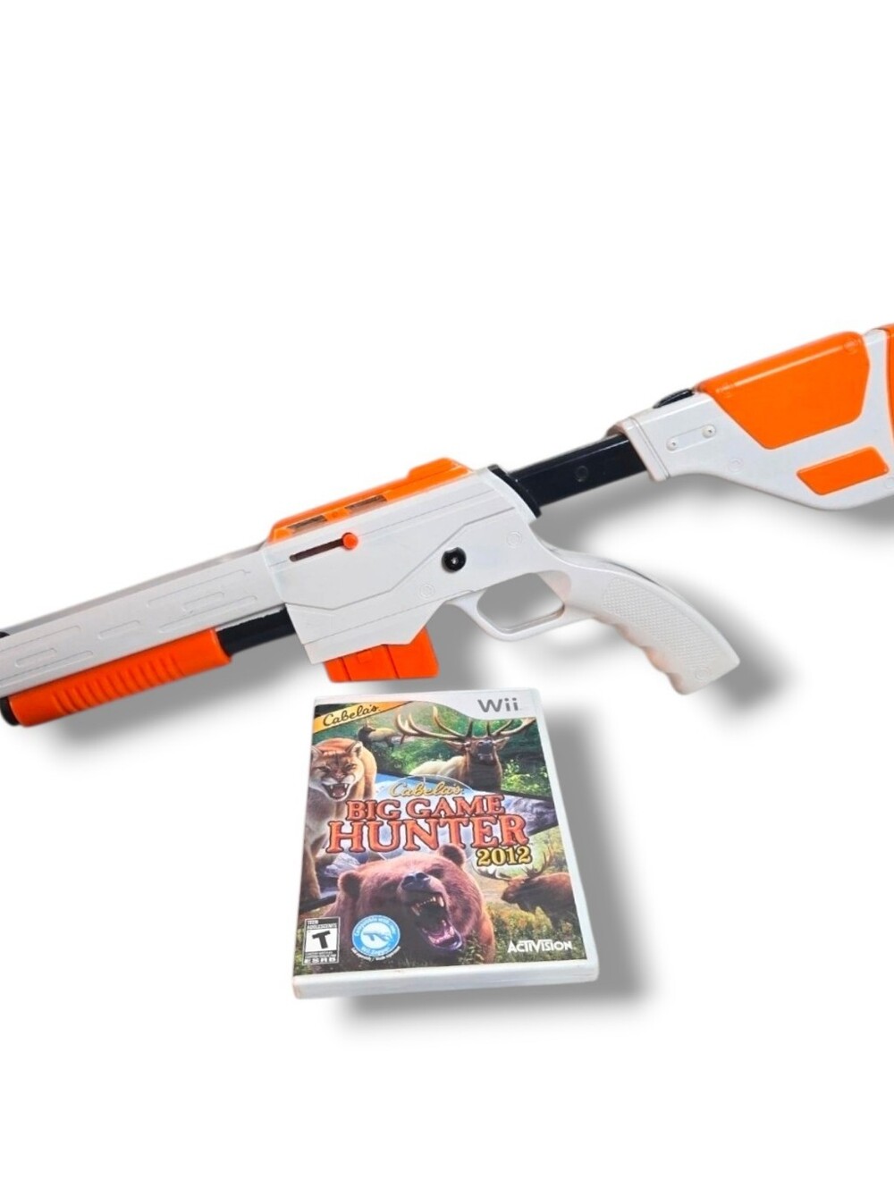 Cabelas Dangerous Hunts Top Shot Wii Rifle + Big Game Hunter 2012